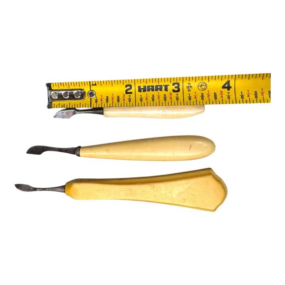 Set Of 3 Vintage Celluloid Nail Cleaning Tools Steel Blades & Victorian Antique - Picture 7 of 7